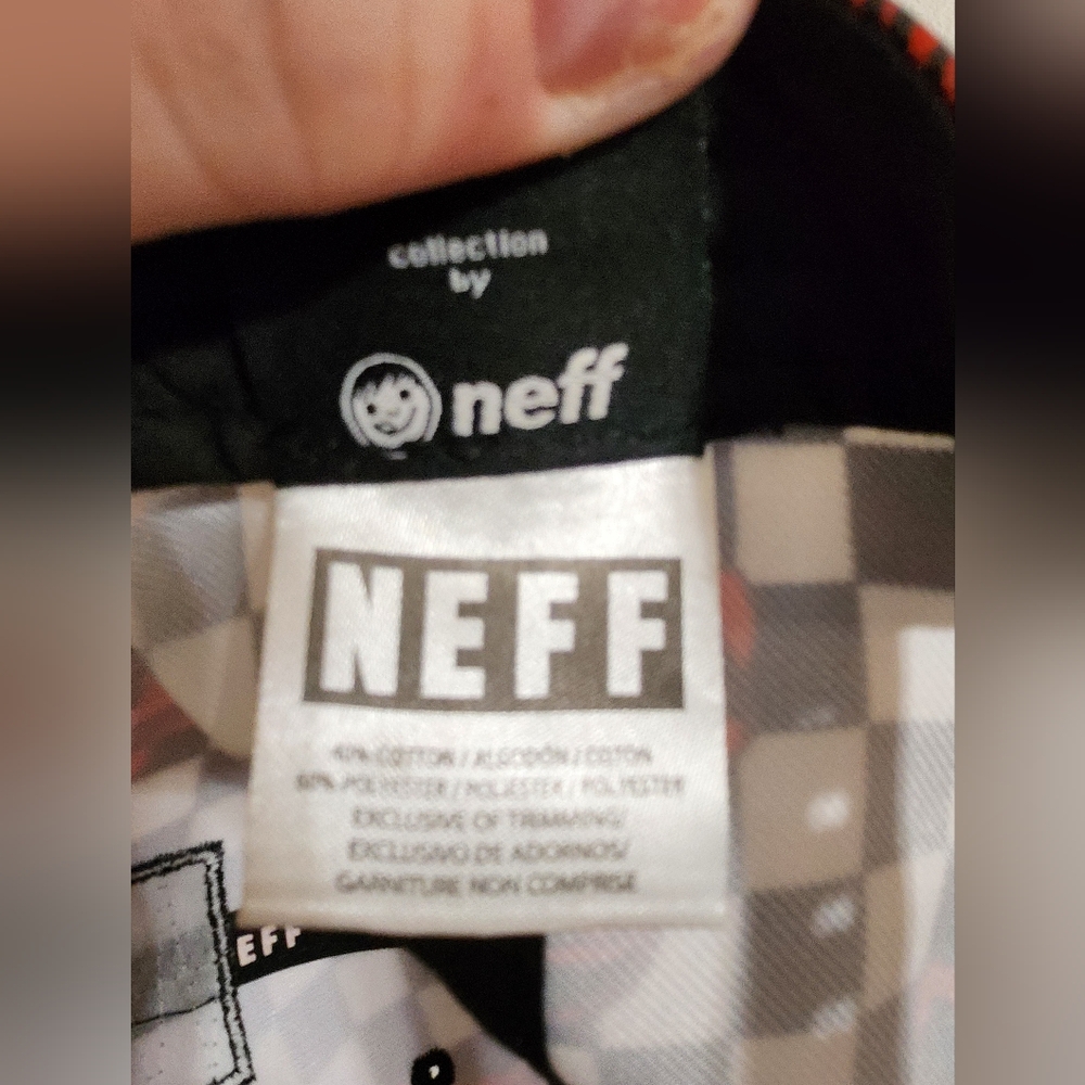 Neff Mickey Mouse Checkered Rose Cap In Excellent Condition - Picture 5 of 8